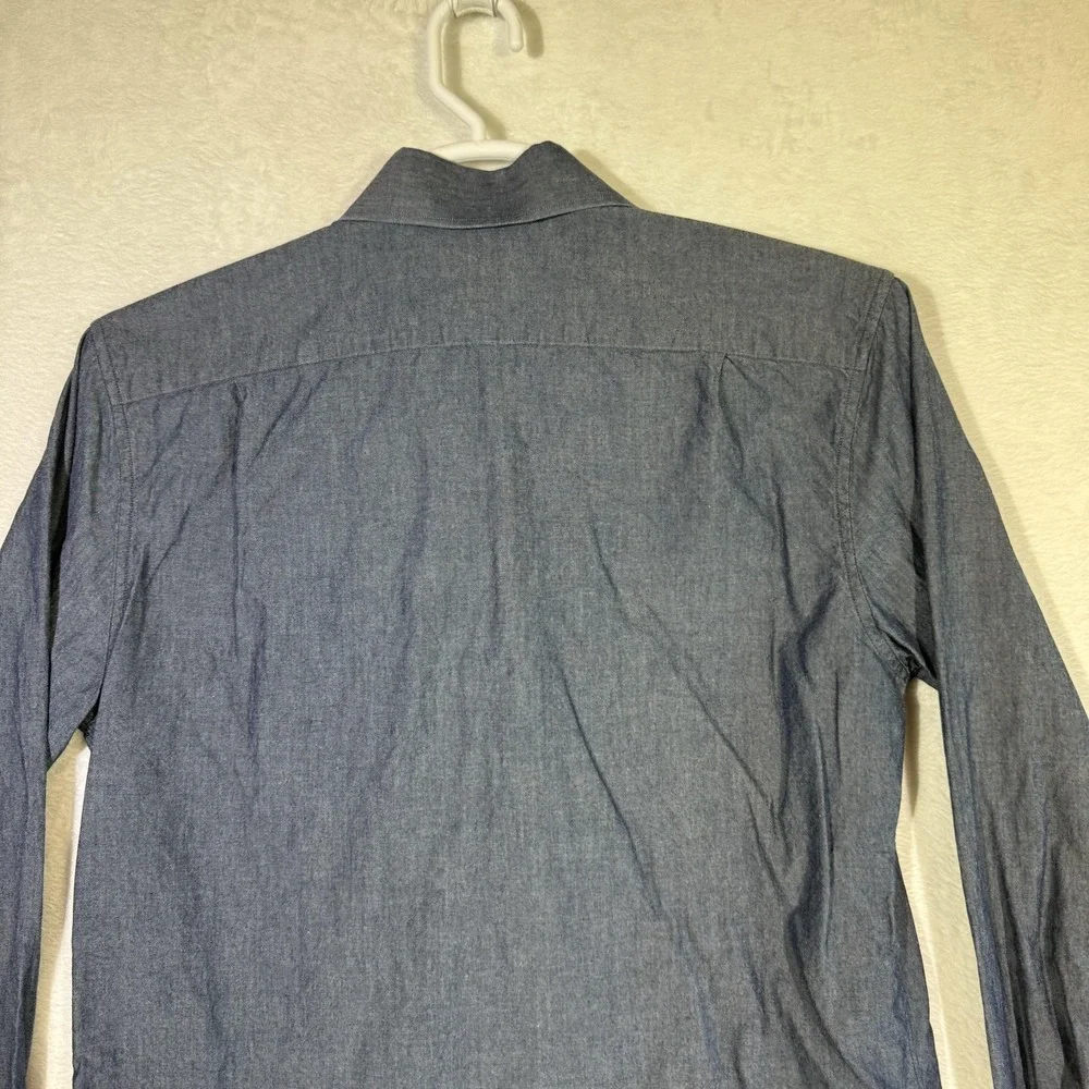 Bonobos Italian Shirting Dress Shirt Mens 15 35 Blue Long Sleeve Standard Fit